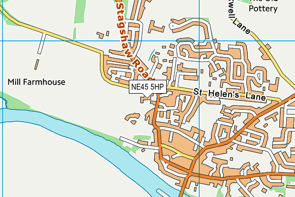 NE45 5HP map - OS VectorMap District (Ordnance Survey) NE45 5HP map - OS VectorMap District (Ordnance Survey)