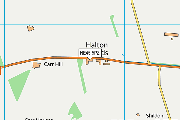 NE45 5PZ map - OS VectorMap District (Ordnance Survey) NE45 5PZ map - OS VectorMap District (Ordnance Survey)