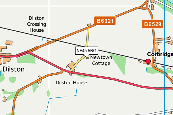 NE45 5RG map - OS VectorMap District (Ordnance Survey) NE45 5RG map - OS VectorMap District (Ordnance Survey)