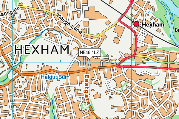 NE46 1LZ map - OS VectorMap District (Ordnance Survey) NE46 1LZ map - OS VectorMap District (Ordnance Survey)