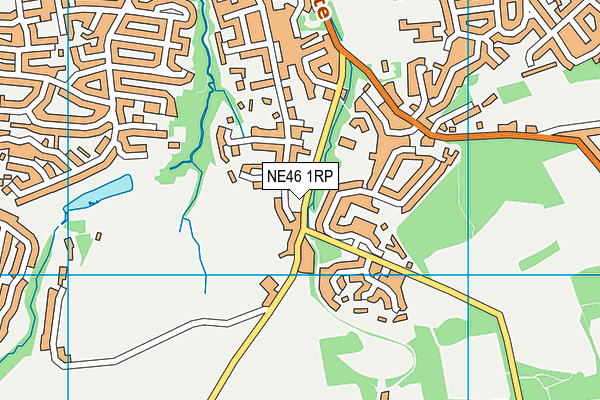 NE46 1RP map - OS VectorMap District (Ordnance Survey) NE46 1RP map - OS VectorMap District (Ordnance Survey)