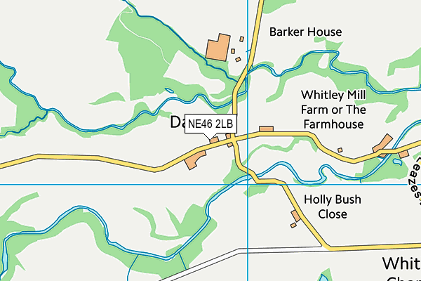 NE46 2LB map - OS VectorMap District (Ordnance Survey) NE46 2LB map - OS VectorMap District (Ordnance Survey)