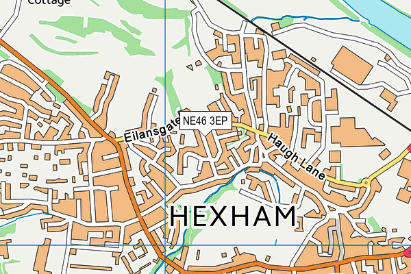 NE46 3EP map - OS VectorMap District (Ordnance Survey) NE46 3EP map - OS VectorMap District (Ordnance Survey)