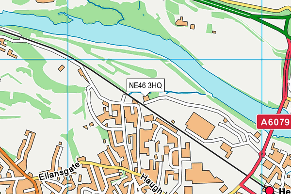 NE46 3HQ map - OS VectorMap District (Ordnance Survey) NE46 3HQ map - OS VectorMap District (Ordnance Survey)