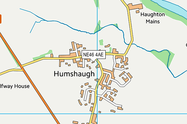 NE46 4AE map - OS VectorMap District (Ordnance Survey) NE46 4AE map - OS VectorMap District (Ordnance Survey)