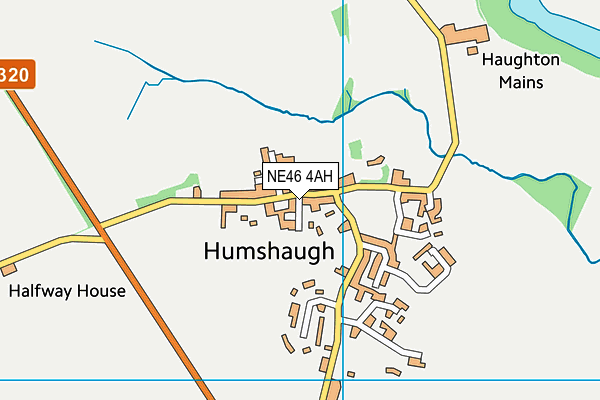 NE46 4AH map - OS VectorMap District (Ordnance Survey) NE46 4AH map - OS VectorMap District (Ordnance Survey)