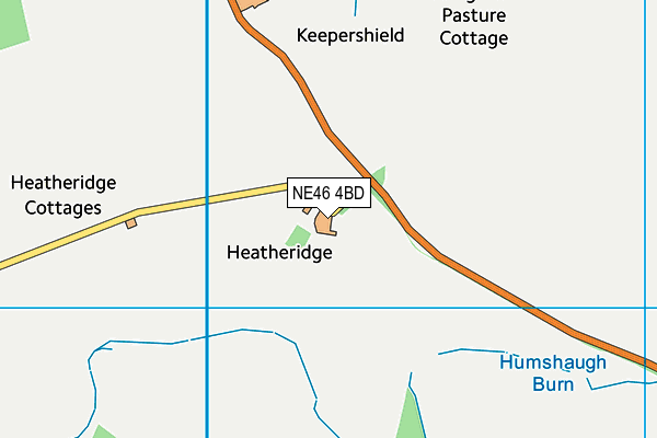NE46 4BD map - OS VectorMap District (Ordnance Survey) NE46 4BD map - OS VectorMap District (Ordnance Survey)