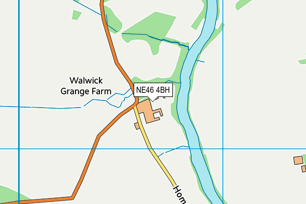 NE46 4BH map - OS VectorMap District (Ordnance Survey) NE46 4BH map - OS VectorMap District (Ordnance Survey)