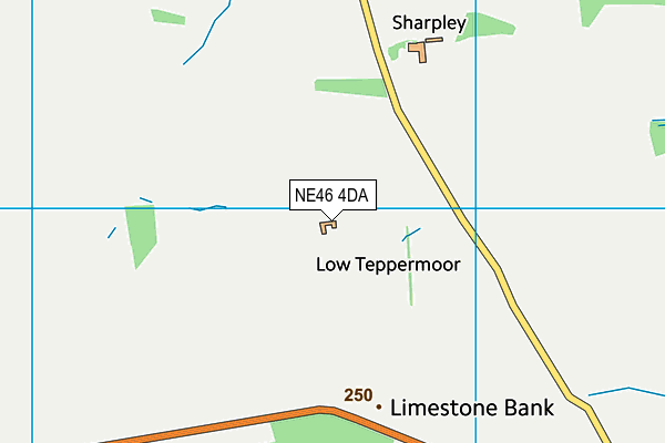 NE46 4DA map - OS VectorMap District (Ordnance Survey) NE46 4DA map - OS VectorMap District (Ordnance Survey)