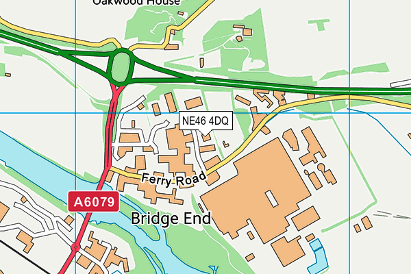 NE46 4DQ map - OS VectorMap District (Ordnance Survey) NE46 4DQ map - OS VectorMap District (Ordnance Survey)