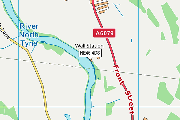 NE46 4DS map - OS VectorMap District (Ordnance Survey) NE46 4DS map - OS VectorMap District (Ordnance Survey)
