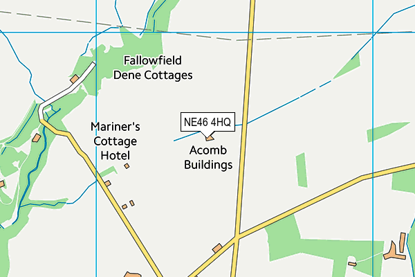 NE46 4HQ map - OS VectorMap District (Ordnance Survey) NE46 4HQ map - OS VectorMap District (Ordnance Survey)