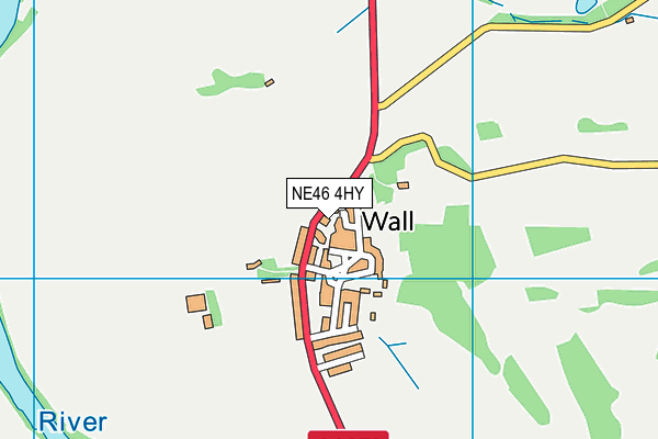 NE46 4HY map - OS VectorMap District (Ordnance Survey) NE46 4HY map - OS VectorMap District (Ordnance Survey)