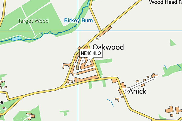 NE46 4LQ map - OS VectorMap District (Ordnance Survey) NE46 4LQ map - OS VectorMap District (Ordnance Survey)