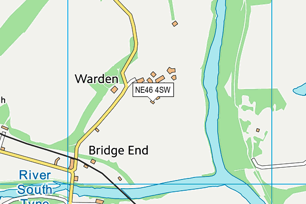 NE46 4SW map - OS VectorMap District (Ordnance Survey) NE46 4SW map - OS VectorMap District (Ordnance Survey)