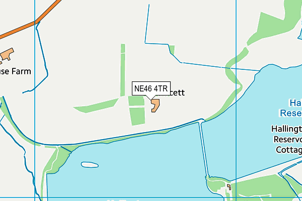 NE46 4TR map - OS VectorMap District (Ordnance Survey) NE46 4TR map - OS VectorMap District (Ordnance Survey)