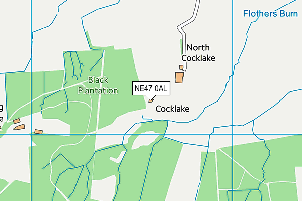 NE47 0AL map - OS VectorMap District (Ordnance Survey) NE47 0AL map - OS VectorMap District (Ordnance Survey)