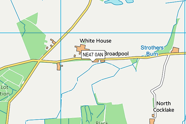 NE47 0AN map - OS VectorMap District (Ordnance Survey) NE47 0AN map - OS VectorMap District (Ordnance Survey)