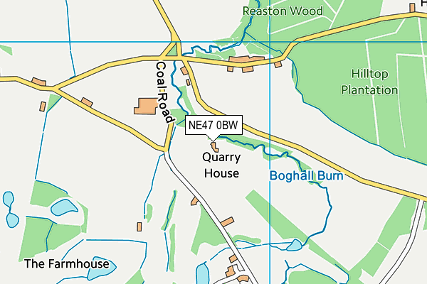 NE47 0BW map - OS VectorMap District (Ordnance Survey) NE47 0BW map - OS VectorMap District (Ordnance Survey)