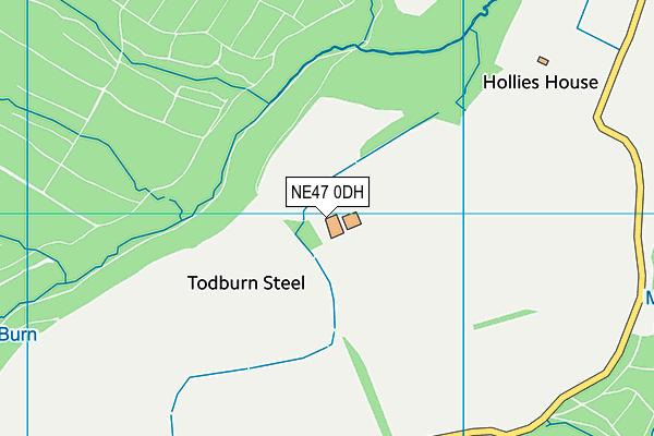 NE47 0DH map - OS VectorMap District (Ordnance Survey) NE47 0DH map - OS VectorMap District (Ordnance Survey)