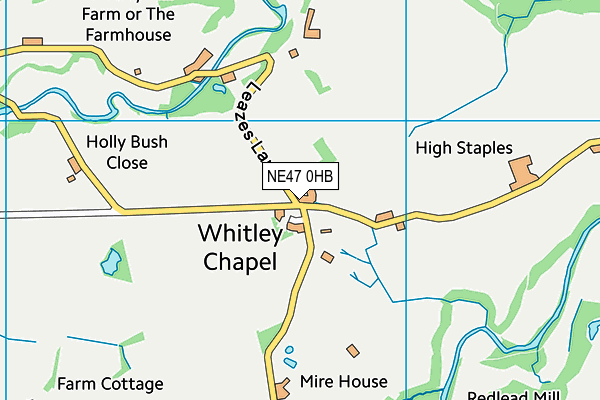 NE47 0HB map - OS VectorMap District (Ordnance Survey) NE47 0HB map - OS VectorMap District (Ordnance Survey)