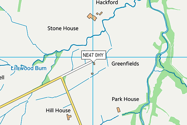 NE47 0HY map - OS VectorMap District (Ordnance Survey) NE47 0HY map - OS VectorMap District (Ordnance Survey)