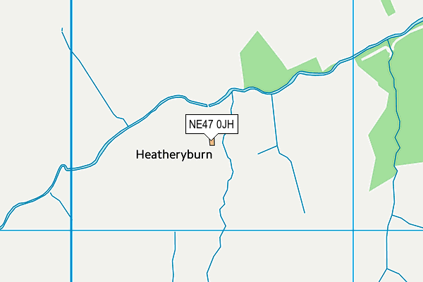 NE47 0JH map - OS VectorMap District (Ordnance Survey) NE47 0JH map - OS VectorMap District (Ordnance Survey)