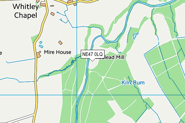NE47 0LQ map - OS VectorMap District (Ordnance Survey) NE47 0LQ map - OS VectorMap District (Ordnance Survey)