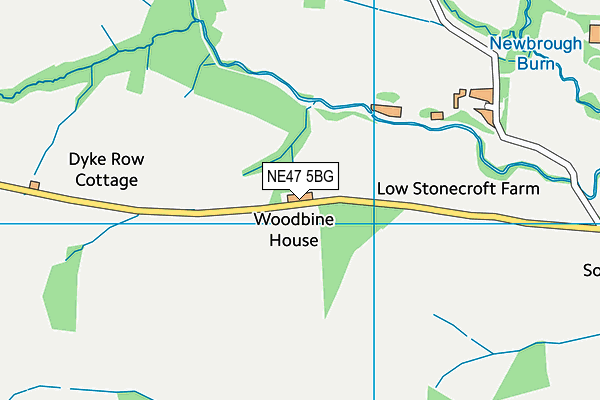 NE47 5BG map - OS VectorMap District (Ordnance Survey)