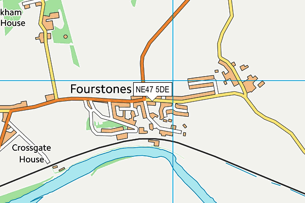 NE47 5DE map - OS VectorMap District (Ordnance Survey)