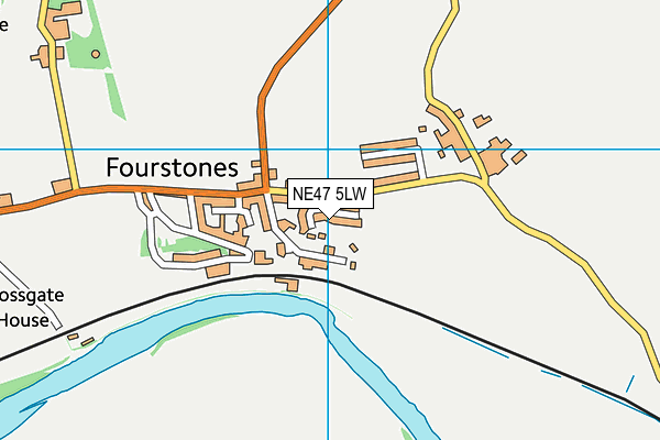 NE47 5LW map - OS VectorMap District (Ordnance Survey) NE47 5LW map - OS VectorMap District (Ordnance Survey)