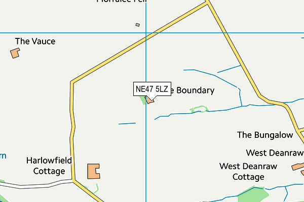 NE47 5LZ map - OS VectorMap District (Ordnance Survey) NE47 5LZ map - OS VectorMap District (Ordnance Survey)