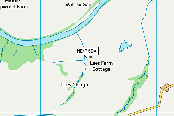 NE47 6DA map - OS VectorMap District (Ordnance Survey) NE47 6DA map - OS VectorMap District (Ordnance Survey)