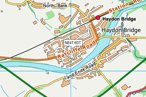 NE47 6DT map - OS VectorMap District (Ordnance Survey) NE47 6DT map - OS VectorMap District (Ordnance Survey)