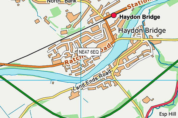NE47 6EQ map - OS VectorMap District (Ordnance Survey) NE47 6EQ map - OS VectorMap District (Ordnance Survey)
