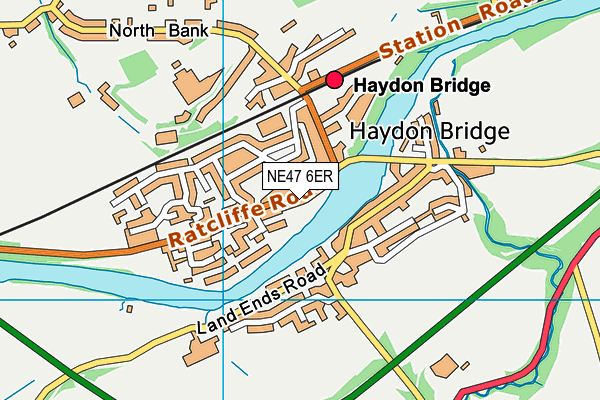 NE47 6ER map - OS VectorMap District (Ordnance Survey) NE47 6ER map - OS VectorMap District (Ordnance Survey)