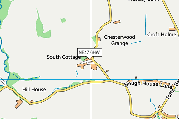 NE47 6HW map - OS VectorMap District (Ordnance Survey) NE47 6HW map - OS VectorMap District (Ordnance Survey)