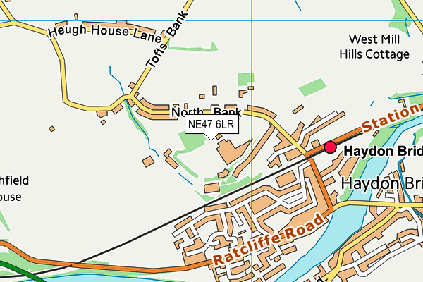 NE47 6LR map - OS VectorMap District (Ordnance Survey) NE47 6LR map - OS VectorMap District (Ordnance Survey)