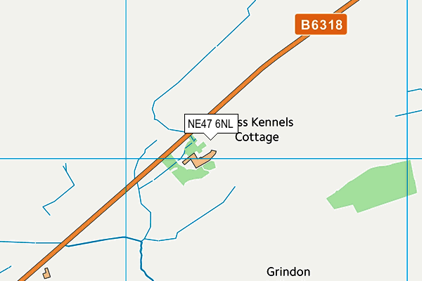 NE47 6NL map - OS VectorMap District (Ordnance Survey)