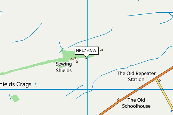NE47 6NW map - OS VectorMap District (Ordnance Survey) NE47 6NW map - OS VectorMap District (Ordnance Survey)