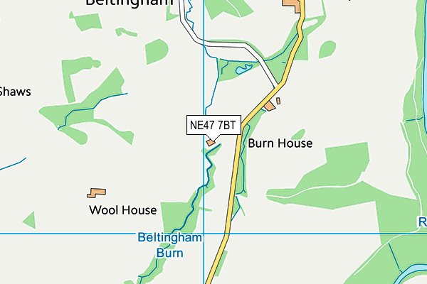 NE47 7BT map - OS VectorMap District (Ordnance Survey) NE47 7BT map - OS VectorMap District (Ordnance Survey)