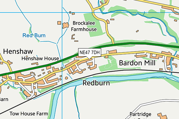 NE47 7DH map - OS VectorMap District (Ordnance Survey) NE47 7DH map - OS VectorMap District (Ordnance Survey)