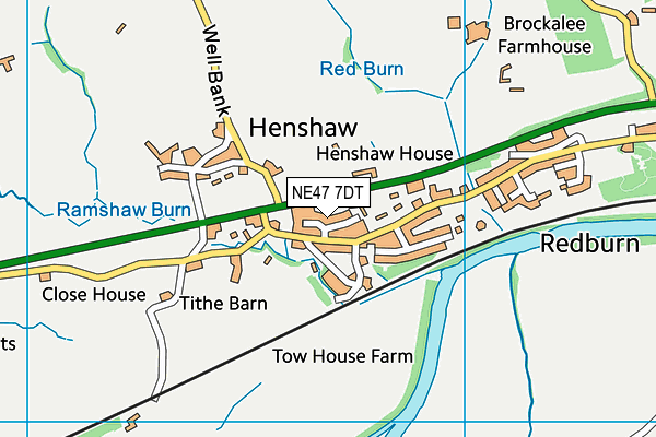 NE47 7DT map - OS VectorMap District (Ordnance Survey) NE47 7DT map - OS VectorMap District (Ordnance Survey)