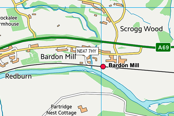 NE47 7HY map - OS VectorMap District (Ordnance Survey) NE47 7HY map - OS VectorMap District (Ordnance Survey)