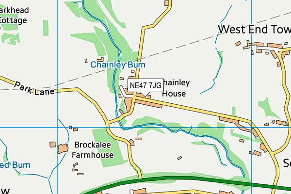 NE47 7JG map - OS VectorMap District (Ordnance Survey) NE47 7JG map - OS VectorMap District (Ordnance Survey)