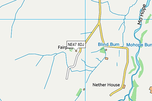 NE47 8DJ map - OS VectorMap District (Ordnance Survey) NE47 8DJ map - OS VectorMap District (Ordnance Survey)