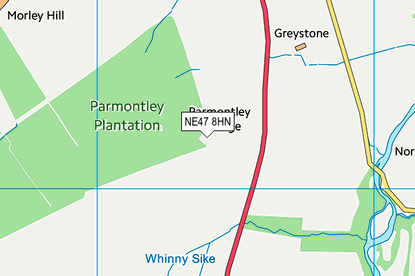 NE47 8HN map - OS VectorMap District (Ordnance Survey) NE47 8HN map - OS VectorMap District (Ordnance Survey)