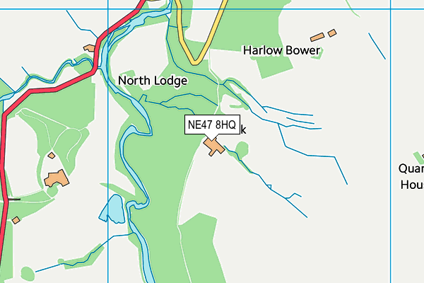NE47 8HQ map - OS VectorMap District (Ordnance Survey) NE47 8HQ map - OS VectorMap District (Ordnance Survey)