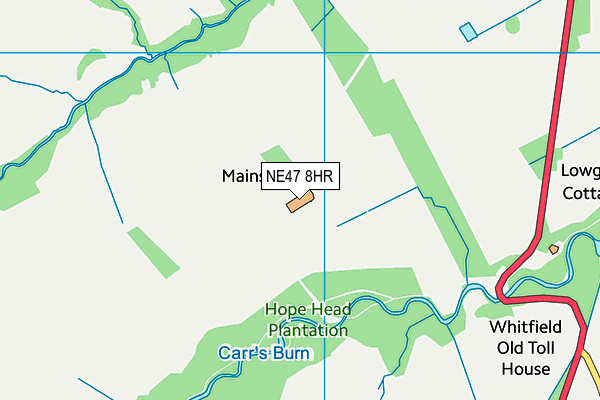 NE47 8HR map - OS VectorMap District (Ordnance Survey) NE47 8HR map - OS VectorMap District (Ordnance Survey)