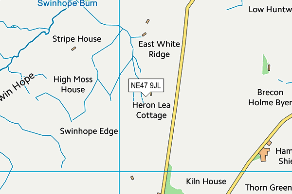 NE47 9JL map - OS VectorMap District (Ordnance Survey) NE47 9JL map - OS VectorMap District (Ordnance Survey)